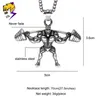 316L Stainless Steel Weightlifting Necklaces Men Silver Color Link Chains Fitness Muscle Pendant Necklaces Strong Man Jewelry7088371