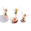 24 pièces fleur Pixie fée Miniature Figurine maison de poupée jardin bricolage ornement décoration artisanat Figurines Micro paysage C02204985476