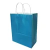 Gift Wrap 10 stks / partij Kraft Papieren Bag met Handvat 27x21x11cm Medium DIY Multifunctionele Bruiloft Modieuze Schoenen Tassen