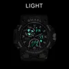 Horloges Smael 2021 Mannen Horloges Mode Sport Super Cool Quartz LED Digital Watch 50m Waterproof Horloge Herenklok Relogio Masculin