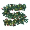 270 cm Boże Narodzenie Garland Green Christmas Rattan LED LED LED Xmas Home Party Dekoracja Dekoracja Nowy Rok Dekoracja świąteczna T200909