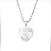 Love You MOM Collier Câlins gratuits Bijoux en forme de coeur en verre Pendentifs pour femmes enfants Cadeau de fête des mères