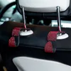 Gancio per sedile posteriore per auto Gancio posteriore con strass diamantati Gancio universale Supporto per poggiatesta automatico Supporto portaoggetti Accessori interni per auto