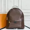 MM PM Mini Sırt Çantası Kadınlar Için Klasik Lüks Tasarımcı Sırt Çantaları Kahverengi Eski Çiçek Çantası Moda Kadın Satchel Geri Paketleri Deri Bayan Sırt Çantası Seyahat Okul Çantaları