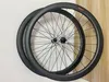 Italien Logos Full Bike Carbon Wheels 50mm Cycling Wheelset 700CX25mm V Bromsar Bicycle Wheel Clincher Anpassad logotyp och färg med nav tillverkade i Kina