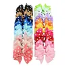 Ribbon Bow Dot Girl Hairpins Colorful Children Hair Clip Boutique Kids Girls Bows tie Kid Hairs Accessories 20 Colors Fashionable cute headband Head rope