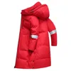 Vinter män Kvinnor 90% Vit Duck Down Jacket Mode Hooded Par Coat Male Plus Lång Tjockad Varm Down Coat White Parkas 211110