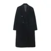 Kvinnor Woolen Coat Runway Luxury Vintage Långärmad Lacing Warm Wool Jacket Ladies Outwear Winter Outfit 210608
