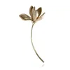 Broches de pinos concisos multicolor goten lotus broche temperamento simples, mas elegante buquê de buquê de botânica acessórios femininos SEAU22