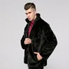 Automne et hiver épaissi grand manteau de fourrure Haining pour hommes coréens manteau de fourrure d'imitation de vison vêtements pour hommes 211207
