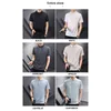 Browon Moda Yeni Erkekler T Shirt Kısa Kollu Turn-down Yaka Erkekler Giyim Yaz Katı Renk Rahat İnce Boy T Gömlek Erkekler H1218