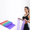 Bandes de résistance au yoga Ceinture extensible de yoga Couleur unie Boucle de résistance à l'étirement Latex naturel Sports Bandes élastiques KKA3782