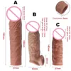 Nxy Cockrings Yunman 20cm Silicone Penis Extender RIUSABILE ingrandisce le maniche di potenziatore di dildo per adulti anelli intimi di cazzo 0215