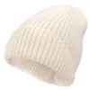 Cappelli invernali per uomo donna berretto caldo lavorato a maglia in cotone casual berretto da ciclismo da donna tinta unita per esterno