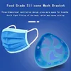 NEWNEWSilicone 3D Mask Bracket Face Mask Inner Support Frame for More Space to Comfortable Breathing and Protect Lipstick EWE2159