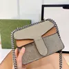 클래식 체인 메신저 가방 디자이너 핸드백 패션 여성 편지 인쇄 여러 색상 단일 어깨 가방 고품질 크로스 바디 지갑