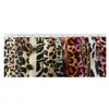 60pc / lot sammet leopard cheetah scrunchie tjejer elastiska gummiband gummi för kvinnor slips hår ring rep hästsvans hållare