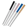 Stainless Steel Chopsticks 23CM Metal Tableware Easy To Clean Household Kitchen Tablewares Wedding Holiday Supplies