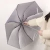 7K 8K Ultraviolet-preuve Ensoleillé Parapluies Trois Pliage Parasol Parapluie Femmes Hommes Portable Étanche Ombre Affaires Fimbriae BH5503 TYJ