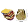 Event Party Supplies Silk Brocade Jewelry Storage Bag Pouch Beads Jewelry Making Packaging Display. Petit porte-monnaie en satin avec cordon de serrage brodé chinois