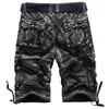 Moda Men's Cargo Shorts Estilo Exército Estilo Casual Summer Homens Homens Juntos Geral Squad Correspondência Calf-Comprimento Desgaste Homens Plus Size 01 H1210