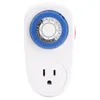 Timer 230V 16A Mini interruttore timer meccanico programmabile Presa conto alla rovescia intelligente 24 ore blu