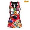 Felpe con cappuccio da donna Felpe Design Unisex Froot Loops Cereal Funny 3d Print Casual Felpe con cappuccio/pantaloni/ves-shirt/maglione/pantaloncini Taglie forti