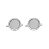 Stud Beadsnice 925 Sterling Silver 12mm Earring Hook French Cabochon Blank Tray Jewelry Making For Woman ID36316