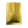 Matte Top Open Heat Seal Vacuum Bags Pure Mylar Aluminum Foil Packaging Food Storage Pouches 100Pcs/Lot 12*18cm 4 Colorshigh quatity