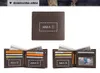男性クレイジーホースレザー財布コイン財布ショートオスマネーバッグ高品質カードホルダーポートフォリオカーテロ