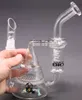 BIO Beaker Bong Fliter Perc Narghilè Vetro inebriante Sprial Bubbler Bong Spesse piattaforme petrolifere Tubi d'acqua Recycler Dab Rig