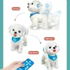 Smart Intelligent RC Robot Dog Toy With Singing Music speak story pet dog Toy voice control dog remote program learn