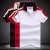 2022SS Italien Herren Designer-Poloshirts mit mehreren Stickereien, modisches Design, gerippte Ärmel, geteilter Saum, Stretch-Polo-Top