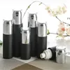 Frosted Black Glass Bottle Jars Cosmetische Gezicht Crème Container Huidverzorging Lotion Spray Flessen 20ml 30ml 40ml 50ml 60ml 80ml 100ml rre11765