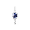 Luftballong hängande charmar för kvinna äkta 925 silver pärlor för smycken gör passar europeiska armband Bangle mode ster Q0531