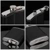 7oz 8oz Portable Pocket Stainless Steel Hip Flask Flagon Whiskey Wine Pot PU Leather Cover Alcohol Bottle Travel Tour Drinkware Screw Cap JY0054