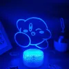 Night Lights Game Kirbys 3D Led RGB Light Colorful Birthday Gift For Friend Kids Children Lava Lamp Bed Gaming Room Decoratio244c