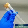12pcs / lot Lab 30x150mm Flat Bottom Glass Reageerbuis met Cork Stoppers voor schoollaboratoriumexperiment