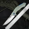 Shigov Blue Moon Bend Pocket Folding Mes Satijn D2 Blade G10 Handvat Tactical Rescue Hunting Fishing EDC Survival Tool Messen