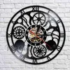 Horloges murales 1 pièce Steampunk Art Décor Record Clock Gears Charms Vintage 3D Montres Idée cadeau unique pour lui