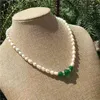 女性ガールパーティークラブの結婚式の誕生日の装飾ファッションジュエリーのための天然真珠の瑪瑙の手作りのビーズペンダントネックレス