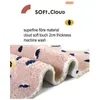 Cute cartoon tiger shaped soft touch small decoration area rug 80x160cm, INS popular Nordic style home collection carpet 210301
