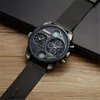 Armbanduhren Mode OULM Herrenuhren Hochwertiges Edelstahlarmband Dual Japan Movt Casual Quarzuhr Schwarz Reloj Hombr