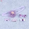 Аксессуары для волос 5 шт. Baby Girls Girls Bowknot Клип наборы малышей Детские Короны Художники Младенческая Звезда Головной уборные Цветочные Барьерки Головные уборы