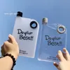 Draagbaar Boek Papier Cup Botlte BPA Free Flat Water Fles Clear Paper Pad Waterfles Flat Drinks Ketel Drinkfles