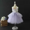 Enfants licorne tutu robe pour filles princesse costume enfants fête d'anniversaire arc-en-ciel couleurs cosplay robe 210529