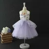 kids unicorn tutu dress for girls princess costume children birthday party rainbow colors cosplay vestido 210529