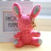 stuffed animals toy 15cm pendant keychain plush toy high quality cute rabbit bag pendants key chain wholesale