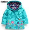 Hooded Boys Jacket Coat For Girl Casual Outer Kids Winter Outwear Spring Autumn Fashion Clothes Children Raincoat Outerwer 211204