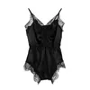 Jumpsuits das Mulheres Macacões Verão Sexy-Lingerie Nightwear Babydoll Lace Sleepwear Bodysuit Romper Tops